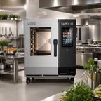 Thumbnail image #2 for Lainox Naboo 5.0 NAG061B Floor Model Gas Combi Oven with Direct Steam, 6 x 1/1 GN, Touchscreen Controls