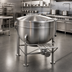 Thumbnail image #2 for Legion 100-Gallon Stationary Direct Steam Kettle with 304 Stainless Steel Liner