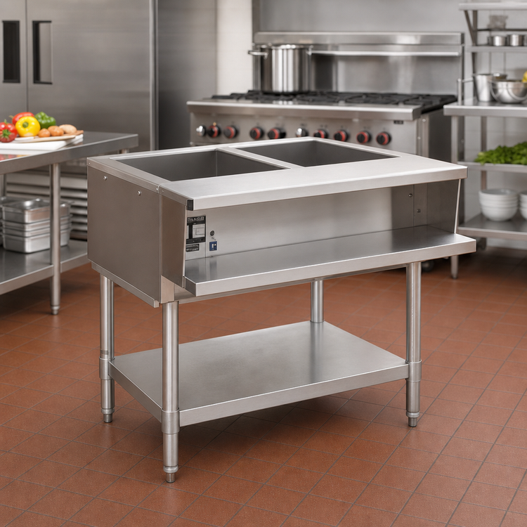 Product image #2 for Eagle Group Electric Water Bath Hot Food Table, 33-Inch, 2-Pan Open Well