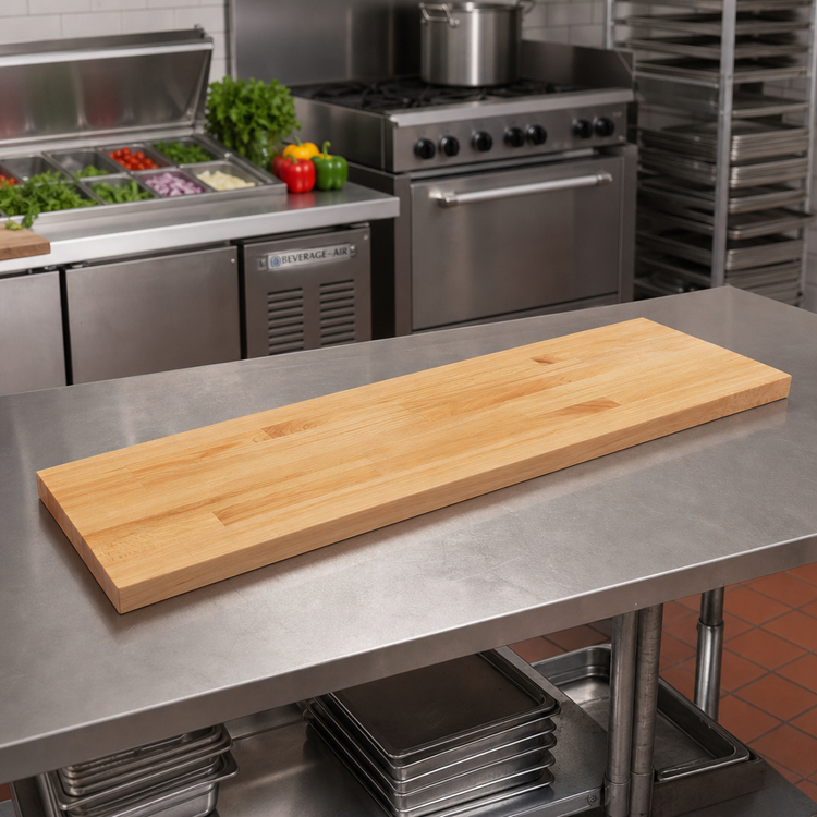 Product image #2 for John Boos 84 Inch x 12 Inch x 1-3/4 Inch Reversible Steam Table Cutting Board, Northern Hard Rock Maple