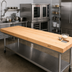 Thumbnail image #2 for Boos Block KCT3-8427-V 84 Inch x 27 Inch x 3 Inch Edge Grain Maple Kitchen Countertop with Varnique Finish
