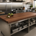 Thumbnail image #2 for John Boos Boos Block American Black Walnut Edge Grain Kitchen Countertop, 108 x 42 x 2-1/4 Inches