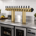 Thumbnail image #2 for Perlick Winged Bridge Glycol-Cooled Countertop Draft Tower, 12 Faucets, Tarnish-Free Brass
