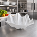 Thumbnail image #2 for Winco 5 Qt. Pearl ABS Plastic Shell Serving Bowl