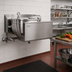 Thumbnail image #2 for Legion 80-Gallon Full-Jacketed Stationary Wall-Mount Direct Steam Kettle with Mixer