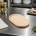 Thumbnail image #2 for American Metalcraft Lyselle Collection Oval Maple Wood Serving Board