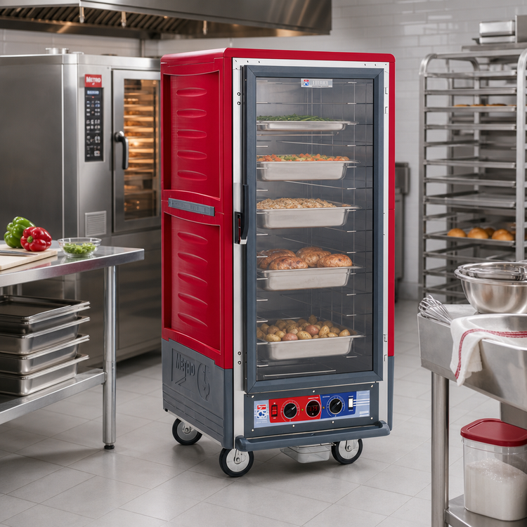 Product image #2 for Metro C5 3 Series 3/4 Height Combination Heated Holding & Proofing Cabinet with Clear Polycarbonate Door and Lip Load Slides