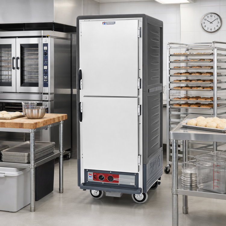 Product image #2 for Metro C5 3 Series Full-Height Moisture Heated Holding & Proofing Cabinet with Gray Insulation Armour and Dutch Doors