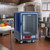 Thumbnail image #2 for Metro C5 3 Series Half-Height Mobile Heated Holding Cabinet with Clear Door, Blue Insulation Armour, 120V