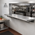 Thumbnail image #2 for Advance Tabco 132 Inch x 18 Inch Stainless Steel Pass-Thru Shelf with Bull Nose Front and Rear