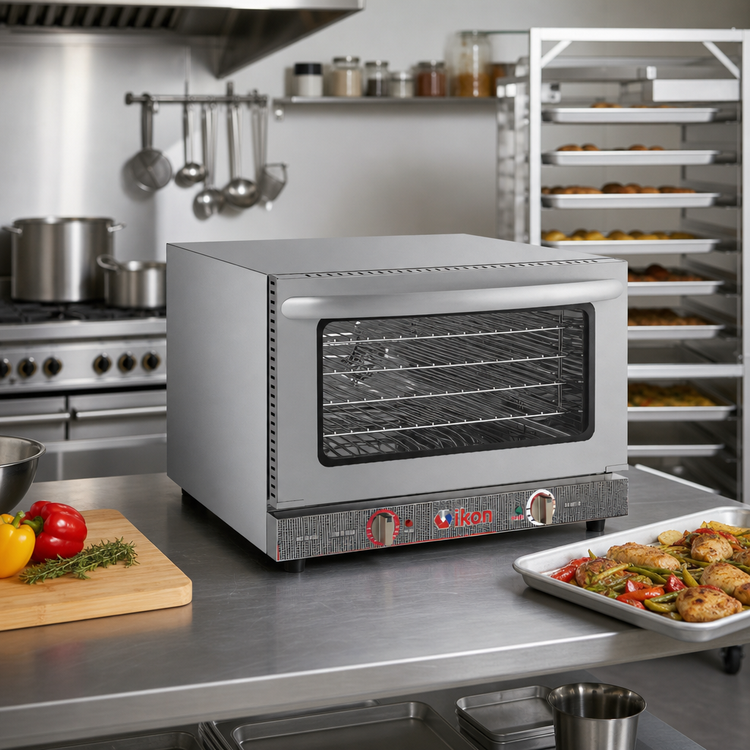 Product image #2 for IKON Cooking Half-Size Countertop Electric Convection Oven, 1.5 Cu. Ft., Manual Controls
