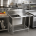 Thumbnail image #2 for John Boos Pro-Bowl 1-Compartment Stainless Steel Sink with Right Drainboard, 42-3/16 x 25-1/2 x 44-1/16 Inches