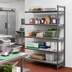 Thumbnail image #2 for Cambro Camshelving Basics Plus 5-Tier Vented Polymer Add-On Shelving Unit, 24 x 42 x 84 Inches, Brushed Graphite