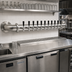 Thumbnail image #2 for Pipe Wall 10-Faucet Wall-Mount Air-Cooled Stainless Steel Draft Dispensing Tower, Mirror Finish