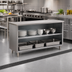 Thumbnail image #2 for Eagle Spec-Master Open Front Plate Cabinet with 14/304 Stainless Steel Top, 48W x 15D