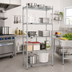 Thumbnail image #2 for Eagle EAGLEbrite 5-Tier Stationary Starter Wire Shelving Unit, 30