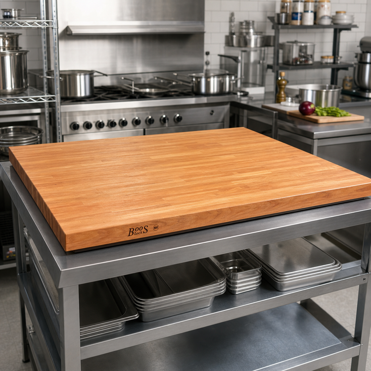 Product image #2 for Boos Block American Cherry Edge Grain Kitchen Countertop, 60 x 48 Inches, 1-3/4 Inches Thick, Penetrating Oil Finish