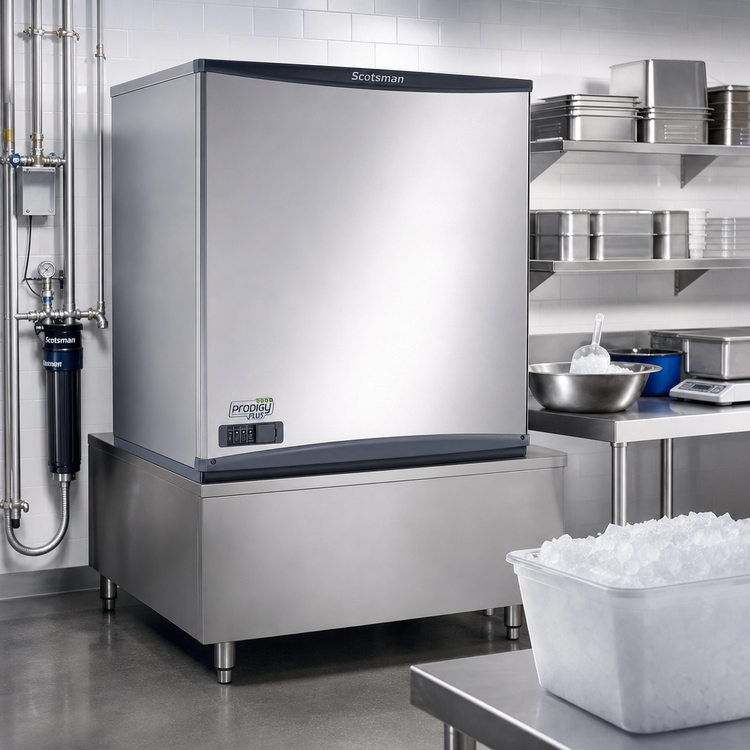 Product image #2 for Scotsman Prodigy Plus FS2330W-3 Modular Water-Cooled Flake Ice Machine, 2387 lb/24 Hours
