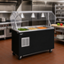 Thumbnail image #2 for Vollrath 2-Series Affordable Portable Mobile Refrigerated Cold Food Pan Buffet Station with Clear Acrylic Breath Guard, 3-Pan