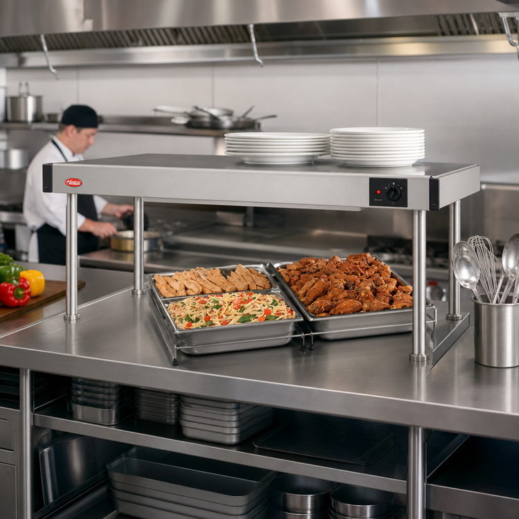 Product image #2 for Hatco Glo-Ray® 48-Inch Wide Free-Standing Heated Shelf with Adjustable Thermostat
