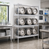Thumbnail image #2 for New Age Aluminum Keg Rack with 3 T-Bar Shelves, 8 Half-Barrel or 26 Sixth-Barrel Capacity