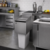 Thumbnail image #2 for Top Shelf TS Series 12 Inch Wide Stainless Steel Underbar Trash Receptacle Top Cover