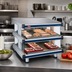 Thumbnail image #2 for Hatco Glo-Ray Designer Slant Dual Shelf Countertop Hot Food Display Warmer
