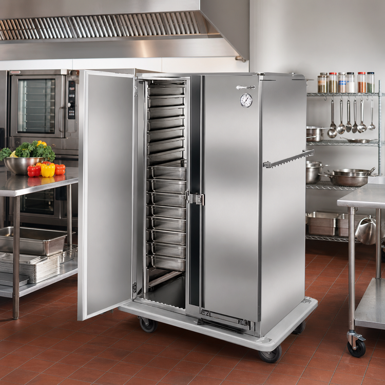 Product image #2 for Carter-Hoffmann PH1225 Mobile Heated Holding Cabinet, 2-Door, 33-Pan Capacity
