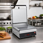 Thumbnail image #3 for Hatco PG14F-1 Commercial Countertop Panini Grill, Single Smooth Aluminum Plates, Digital Controls, 500°F Maximum