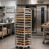 Thumbnail image #2 for Adamatic/Revent A-Style Roll-In Oven Rack Cart, 15-Pan Capacity, Single-Side Load