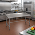 Thumbnail image #2 for Eagle Group BlendPort Budget Series Stainless Steel Work Table with 1-1/2 Inch Rear Upturn, 84 x 24 Inches