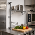 Thumbnail image #2 for Metro Super Erecta Post-Type Wall Mount End Unit for 21-Inch Shelves, Chrome Plated, 1-Tier