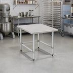 Thumbnail image #2 for Eagle Group TMS3036S Stationary Stainless Steel Mixer Stand, Open Base, 36 x 30 x 24 Inches, 600 lb Capacity