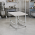 Thumbnail image #2 for Eagle Group TMS3036S Stationary Stainless Steel Tubular-Base Mixer Stand, 36 x 30 x 24 Inches, 600 lb Capacity