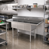 Thumbnail image #2 for Sapphire Manufacturing 3-Compartment Commercial Stainless Steel Sink with Dual Drainboards, 108 Inch Wide