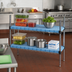 Thumbnail image #2 for QuadPlus Louvered Polymer Shelf Mat with Quad-Adjust Wire Frame, 72 x 21 Inches, Blue