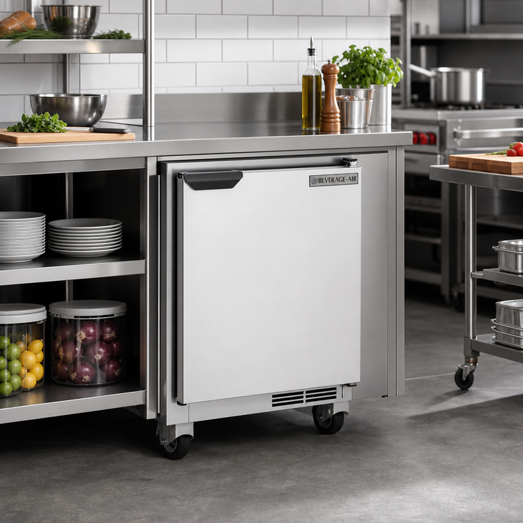 Product image #3 for Beverage-Air UCR24AHC One-Section Undercounter Refrigerator, 24-Inch Wide, Solid Door, 5.16 Cu. Ft.
