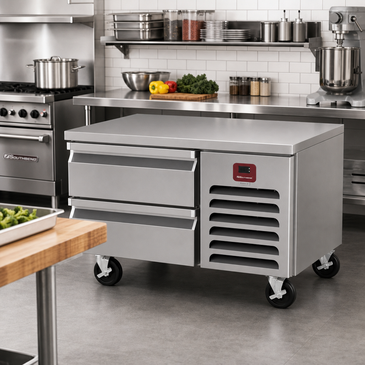 Product image #2 for Southbend Platinum 64-Inch Low-Height Self-Contained Refrigerator Base with 2 Drawers