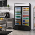Thumbnail image #3 for Beverage-Air MarketMax Two-Section Reach-In Glass Door Refrigerated Merchandiser, Black, 40.2 Cu. Ft.
