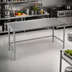Thumbnail image #2 for Eagle Spec-Master Marine Series 72 x 30 Inch 14-Gauge 300-Series Stainless Steel Work Table with Box Marine Edge