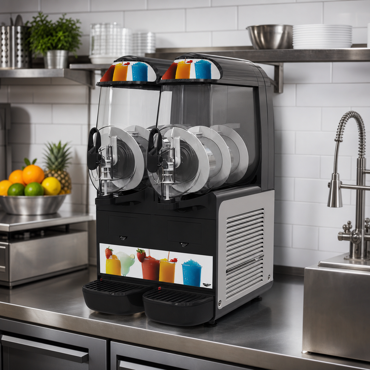 Product image #2 for Vollrath VCBF128-37 Frozen Beverage and Granita Countertop Dispenser with Two 10-Liter Bowls