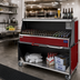Thumbnail image #2 for Dinex Chest-Style Portable Bar with 304 Stainless Steel Ice Bin, Carmine Cherry