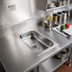 Thumbnail image #2 for Eagle Group Seamless Weld-In One-Compartment Sink, 10 x 14 x 5 Inch Bowl, 304 Stainless Steel