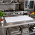 Thumbnail image #2 for John Boos Reversible High-Density Polyethylene Steam Table Cutting Board, 48 x 8 x 1/2 Inch
