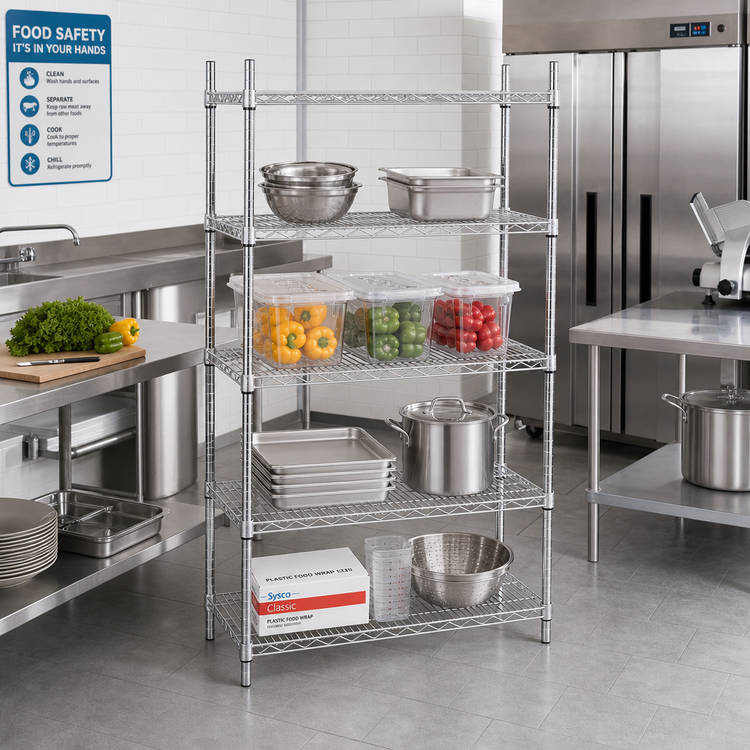 Product image #2 for Advance Tabco Special Value Series Heavy Duty Chrome-Plated Wire Shelf, 30 x 14 Inches