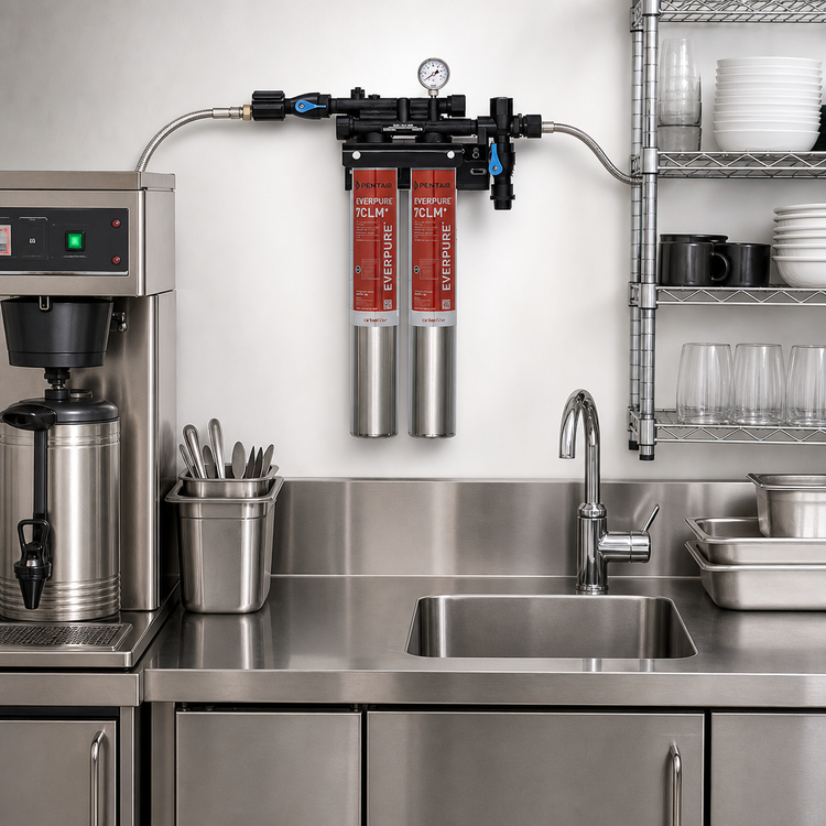 Product image #2 for Everpure QC7I Twin-7CLM+ Fountain Filtration System, 5 Micron, 2-3.34 GPM, Chloramines Reduction