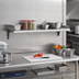 Thumbnail image #2 for Eagle Group Snap-n-Slide 60-Inch x 15-Inch Wall-Mounted Shelf, 14 Gauge 304 Stainless Steel, Rolled Front Edge