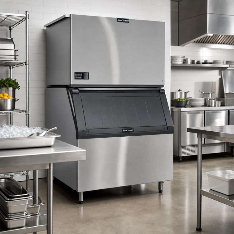 Product image #2 for Scotsman Prodigy ELITE Modular Water-Cooled Cube Ice Machine, 1,444 lb/Day, Medium Cube, 208-230V 3-Phase