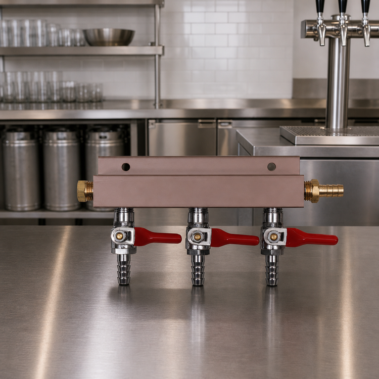 Product image #2 for Glastender Three-Product Gas Manifold Kit for Beer Dispensers