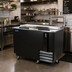 Thumbnail image #2 for BK Resources 65-Inch Horizontal Deep Well Bottle Cooler with 2 Doors and 3 Dividers